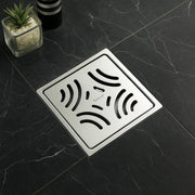 Specule Emerald Square Floor Drain 5x5 Inches – SS 304 Flat Cut with Cockroach Trap by Specule